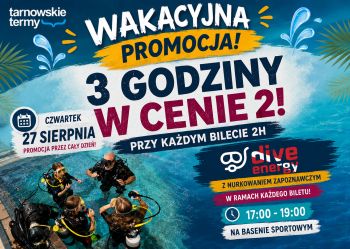 Miniaturka aktualności Wakacyjna Promocja - 3 godziny w cenie 2