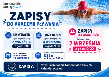 Miniaturka aktualności Zapisy do Akademii Pływania