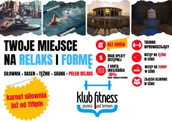 Miniaturka aktualności Nowa korzystna oferta Klubu Fitness pod Termami