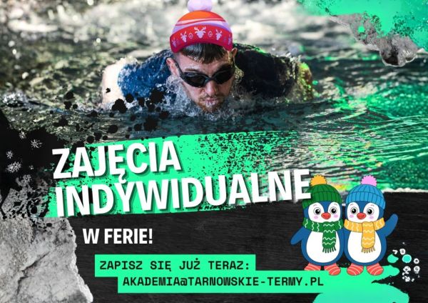Zdjęcie Indywidualne zajęcia pływania w FERIE w Tarnowskich Termach!  