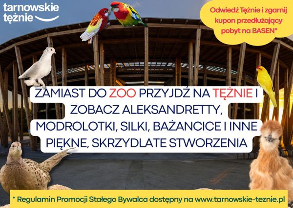 Podziwiaj ptaki w Tarnowskich Tężniach