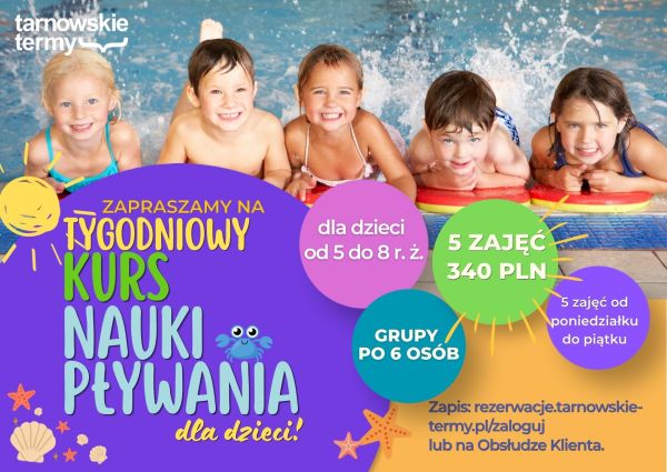 Tygodniowy kurs nauki pływania