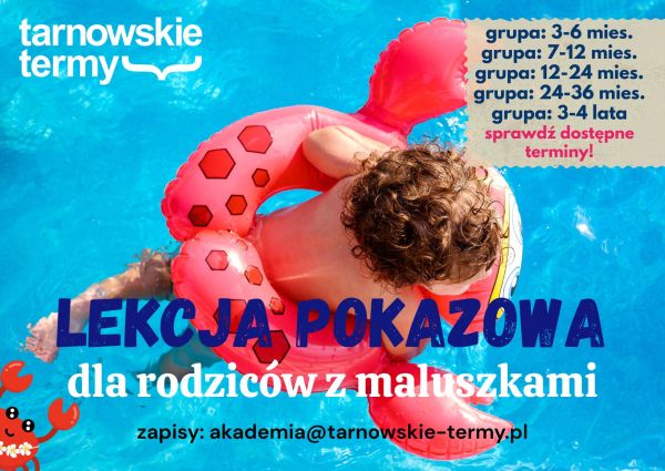 wakacyjne zajęcia pokazowe dla rodziców z maluszkami