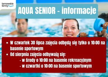 Miniaturka aktualności AQUA SENIOR - INFORMACJE