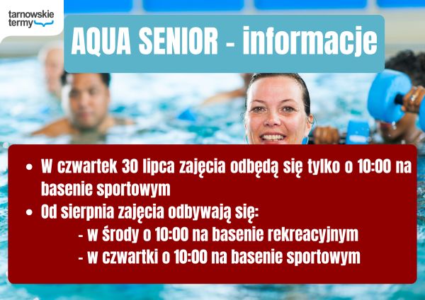Zdjęcie AQUA SENIOR - INFORMACJE